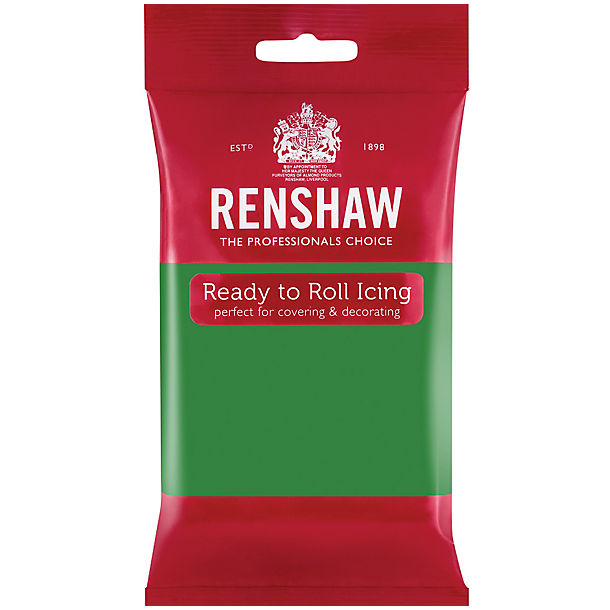 Renshaw Ready to Roll Coloured Icing - 250g Green image(1)