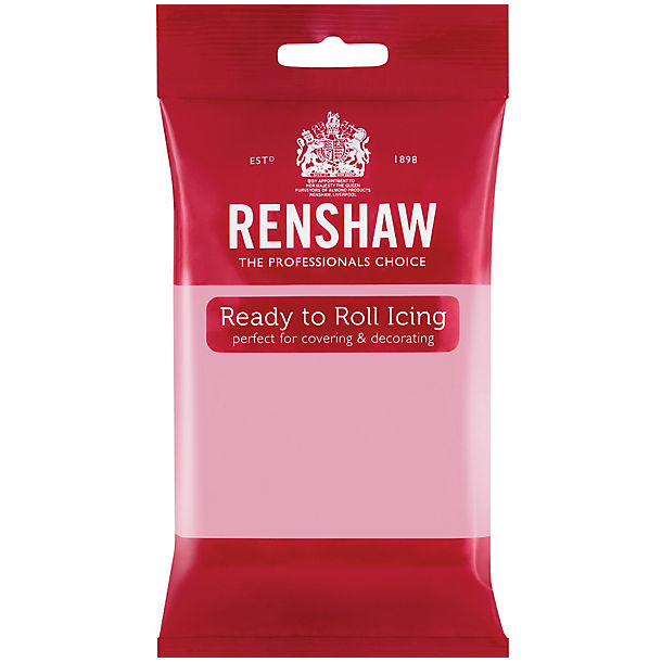 Renshaw Ready to Roll Coloured Icing - 250g Pink image(1)