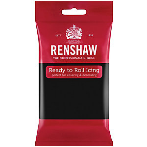 Renshaw Ready to Roll Coloured Icing - 250g Black