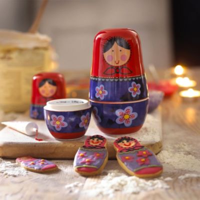 Russian Doll Measuring Cups - Bluebirds and Butterflies