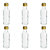6 Glass Mini Gifting Bottles With Single Use Screw Lids 100ml