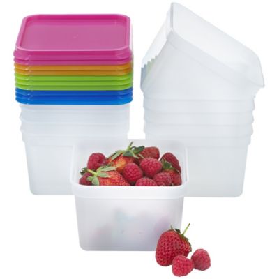 Freezer Lunch Box Container 1.3L Reusable Salad Lunch Containers