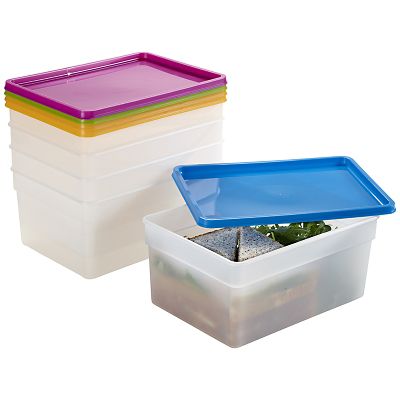 Luxuro Plastic Box with 12 metal Round Container Size: 30mm x 20mm