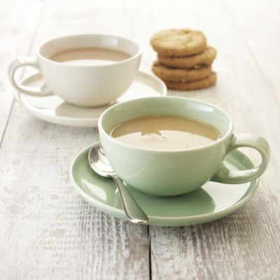 delicious. Ivory Coffee Cup with Saucer image(1)