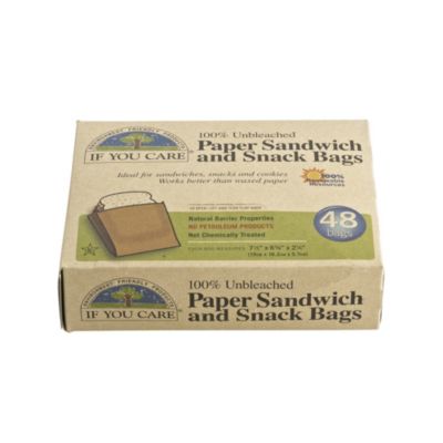 48 Traditional Paper Sandwich & Snack Bags