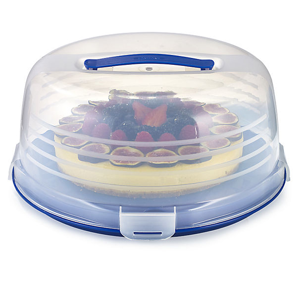 Keep Cool Cake Carrier Caddy & Clear Lid - Round Cream & Cheesecakes  image(1)