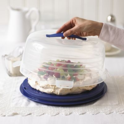 Keep Cool Cake Carrier Caddy & Clear Lid - Round Cream & Cheesecakes  image(2)