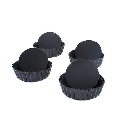 4 Small Deep Tartlet Tins image(4)