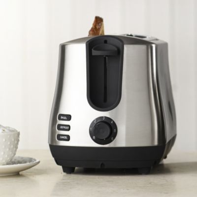Elementi Brushed Stainless Steel 2 Slice Toaster image()