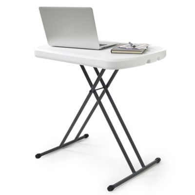 Foldable & Height Adjustable Handy Wipe Clean Table - White image()