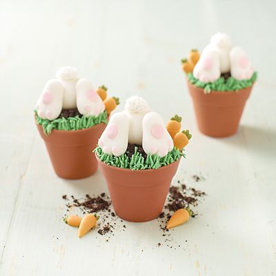 6 Silicone Flowerpot Cupcake Moulds image(3)