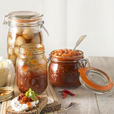 3 Kilner Round Clip Top Jars 1L image(2)