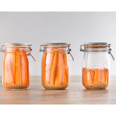 3 Kilner Round Clip Top Jars 1L image(4)