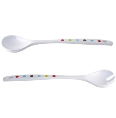 Spots & Stripes Alfresco Melamine Salad Servers Lakeland