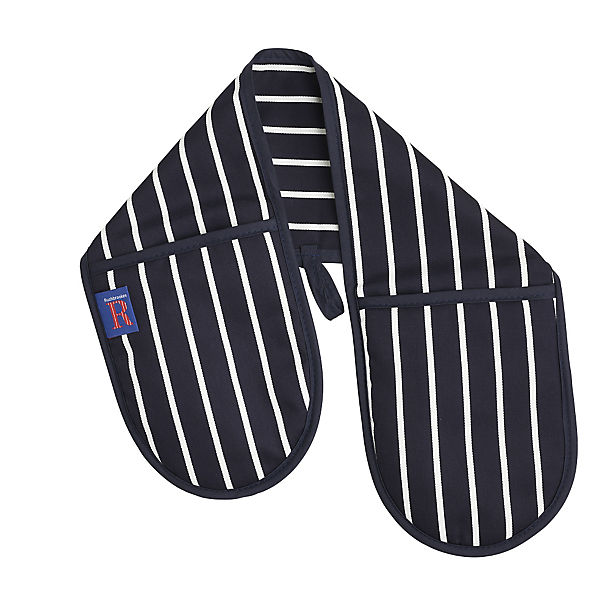 Rushbrookes Butchers Stripe Double Oven Glove image(1)