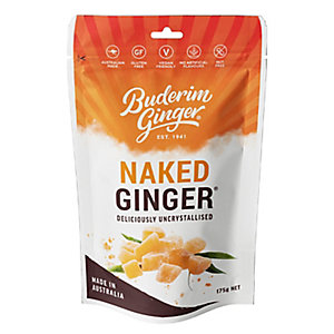 Buderim Uncrystallised Naked Sweet Ginger 175g