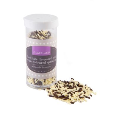 Lakeland Chocolate Flavoured and Cream Coloured Sprinkles image()
