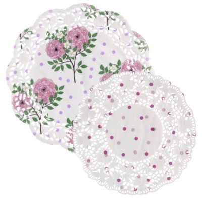 20 Peonies & Roses Paper Doilies image(1)