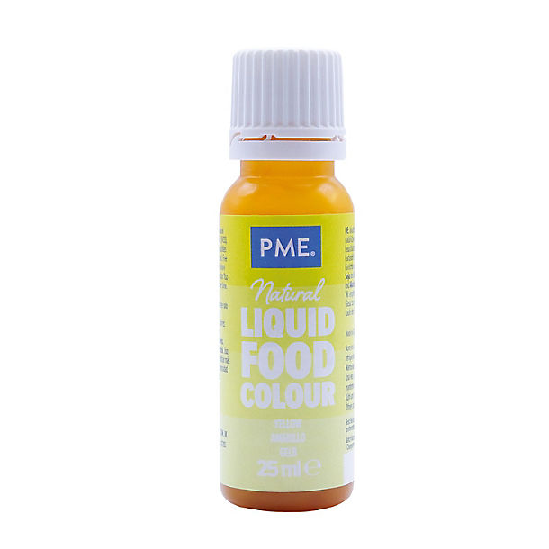 PME Lemon Yellow Concentrated Natural Food Colouring 25g image(1)