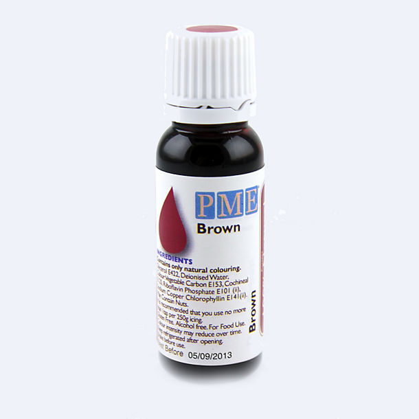 PME Brown Concentrated Natural Food Colouring 25g image(1)