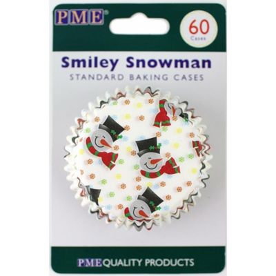 60 Snowmen Baking Cases image()