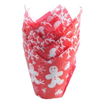 Yuletide Tulip Muffin Cases image()