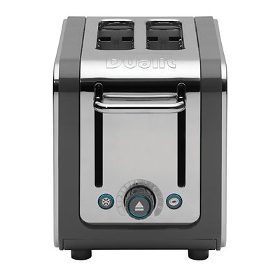 Dualit Lite - Toaster - electrical - 2 slice - stainless steel/charcoal 