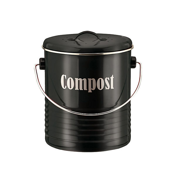 Typhoon® Vintage Kitchen Black Compost Caddy  image()