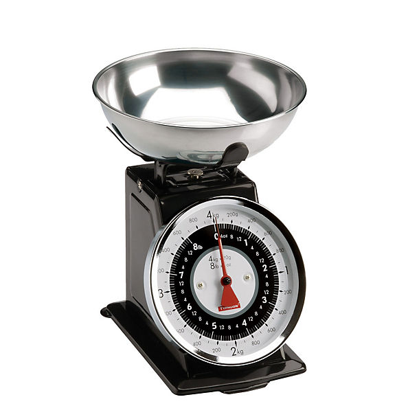 Typhoon® Retro Black Mechanical Kitchen Weighing Scales image()
