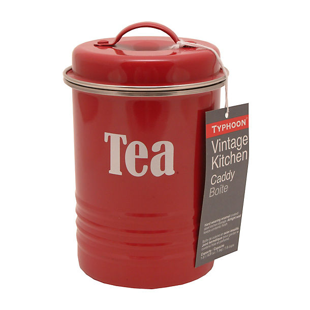 Typhoon® Vintage Kitchen Red Tea Canister  image()