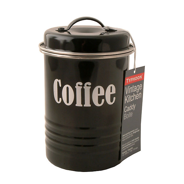 Typhoon® Vintage Kitchen Black Coffee Canister  image()