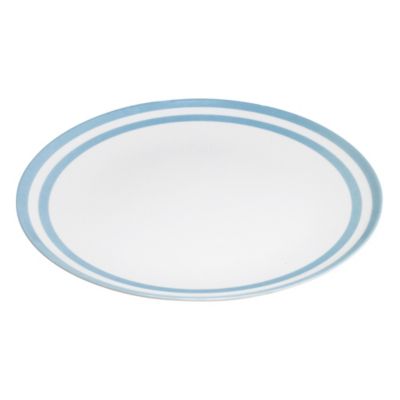 Summer Stripes Melamine Dinner Plate Sky Blue image()