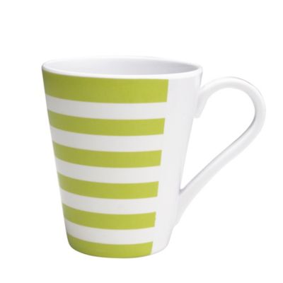 Summer Stripes Melamine Mug Lime Green Lakeland
