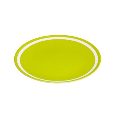 Summer Stripes Melamine Side Plate Lime Green image()