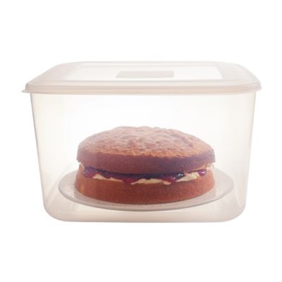 Cake Container Round Black Base with Clear Dome Lid 1ct