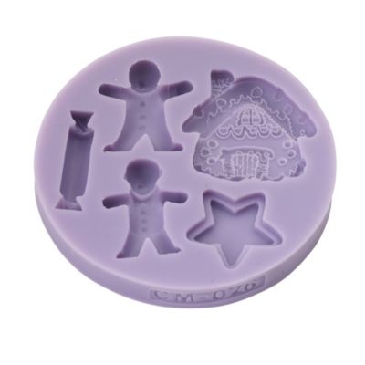 Gingerbread Folk Silicone Icing Mould image(2)