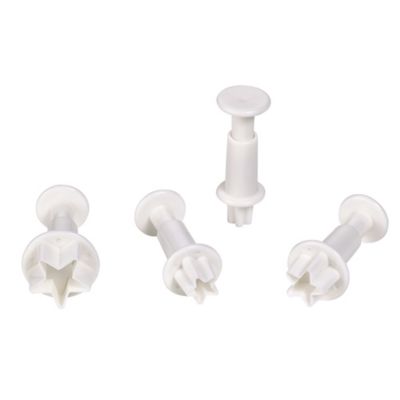 4 Mini Fondant Icing Cutters - Star Shaped - (Image 2)
