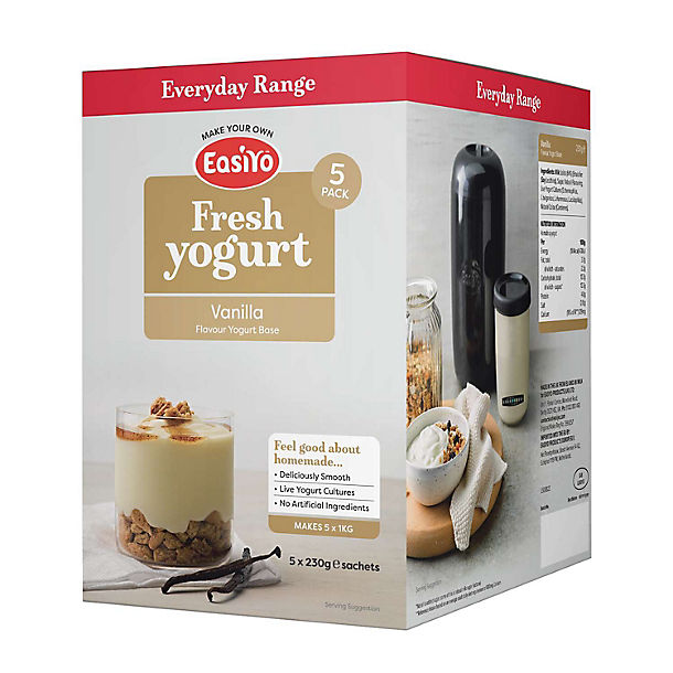 EasiYo Everyday Vanilla Flavour Yoghurt Mix x 5 image(1)
