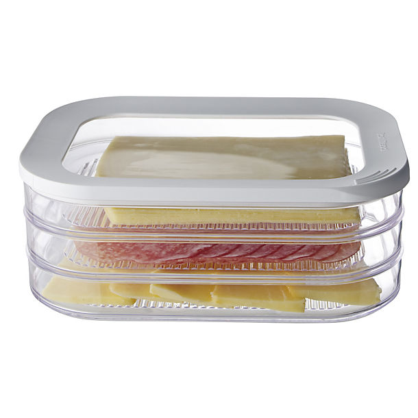 Ham & Cheese Slices 3 Tier Fridge Storage Container image(1)