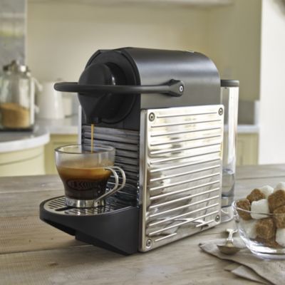 Krups® Nespresso® Stainless Steel Pixie Coffee Pod Machine