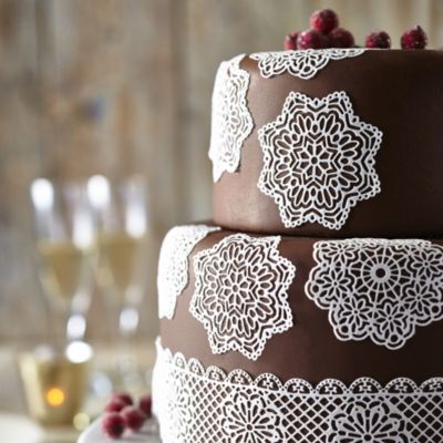 Lace-Look Silicone Icing Mat - Square image(2)