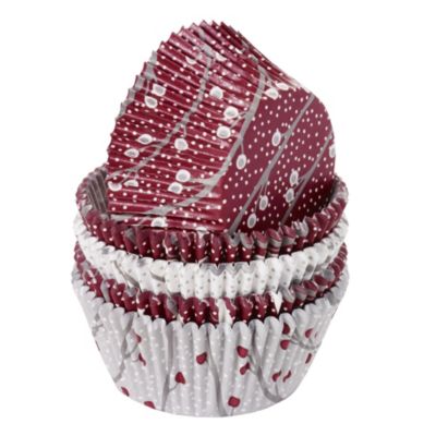 100 Metallic Christmas Cupcake Cases image()