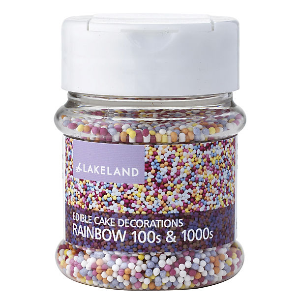 Cake Decorating Sprinkles - 65g Rainbow 100's & 1000's image(1)
