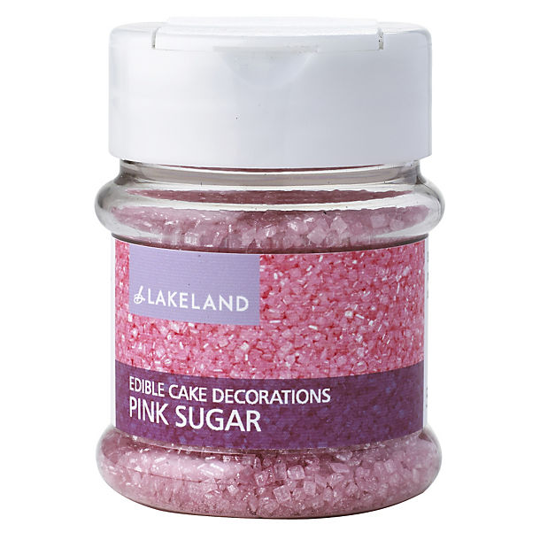 Cake Decorating Sprinkles - 65g Pink Sugar Crystals image(1)