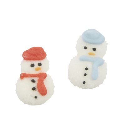 Culpitt Sugar Pipings Snowmen Cake Toppers 12 Pack - (Image 2)