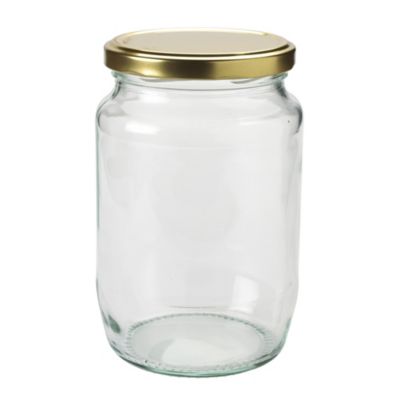 4 Extra Large Glass Jam Jars With Lids 750ml (2lb) image(2)