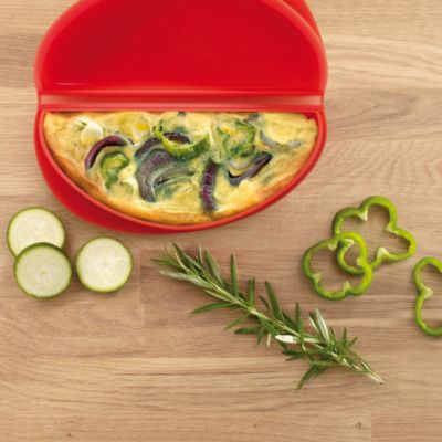 Lékué Microwave Cookware Red Silicone Omelette Maker image(3)