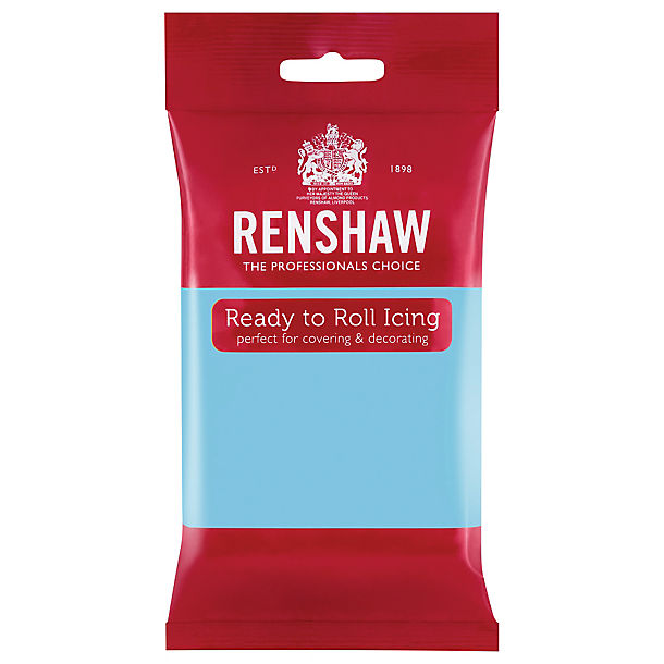 Renshaw Ready to Roll Coloured Icing - 250g Baby Blue image(1)