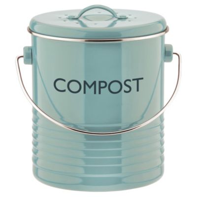 Typhoon Vintage Kitchen Compost Caddy Blue Lakeland   18474 1