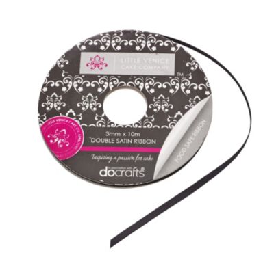 3mm x 10m Food Safe Ribbon - Black image()
